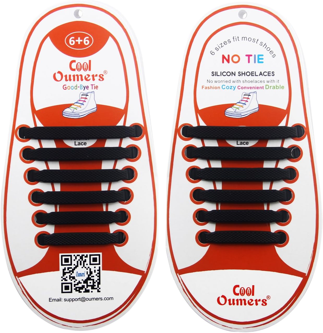 Oumers 4 Pairs No Tie Shoelaces for Kids, Lazy Tieless Silicone Shoelaces Rubber Sneaker Shoelaces, Great: Clothing