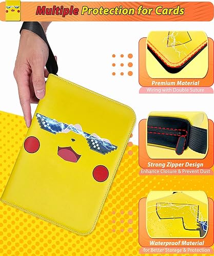 hard sleeve card binder Amazon.com: Toploader Binder,Toploader Hard Cases, 9-Pocket Pages Sleeves  Hold up 288 Cards.Toploader Card Binder with Sleeves for “3×4” rigid，Card  Holder(black) : Toys & Games main image 1