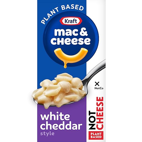 KRAFT NOTCO WHITE CHEDDAR STYLE PLANT BASED MAC & CHEESE, 6 OZ BOX