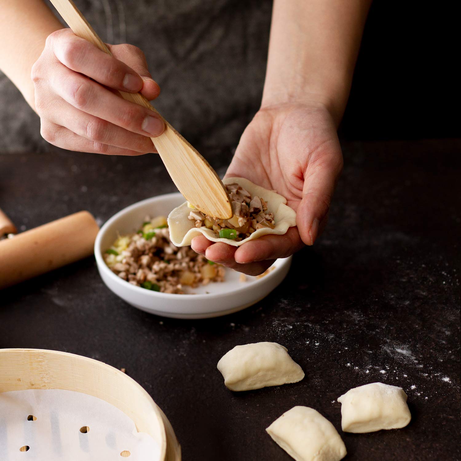 Cooking Gift Set | 5 PC Chinese Soup Dumpling Kit | Unique Gifts for Friends | Kitchen Gifts for Women Who Love to Cook: Grocery & Gourmet Food