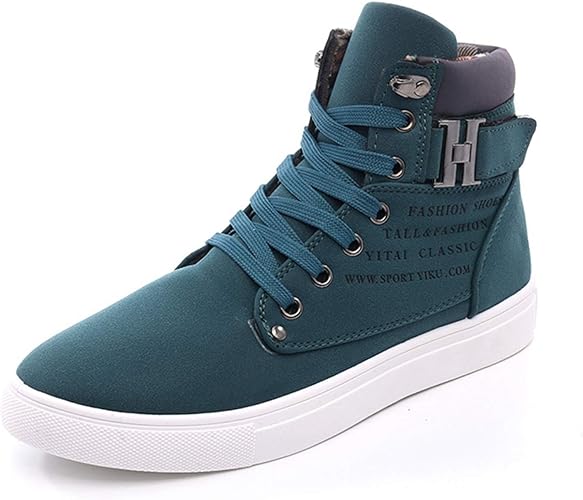 Amazon Lecmt メンズ ハイカット スニーカー シューズ ストラップ オシャレ チェーン カジュアル 靴 くつ 男性 大きいサイズ 24 5 28 5cm クッション性 ストリート ボリューム デイリー トラベル 通勤 通学 普段履き 学生 Lecmt アウトドア