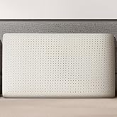 Talalay 100% Natural Premium Latex Pillow, Queen Bed Pillow with Removable Cotton Cover, Helps Relieve Pressure, Sleeping Pillow Suitable for Back and Side Sleepers, Travel Pillow (Queen (Medium))