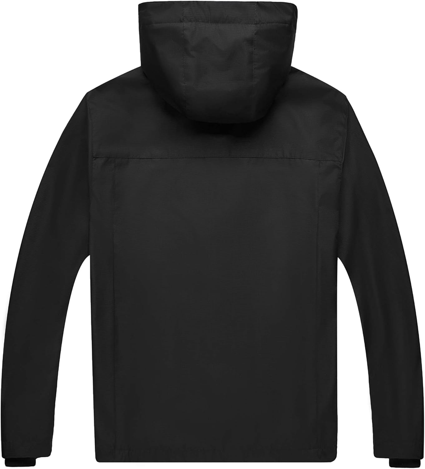 WULFUL Men's Lightweight Waterproof Hooded Rain Jacket Outdoor Raincoat Shell Jacket for Hiking at  Men’s Clothing store