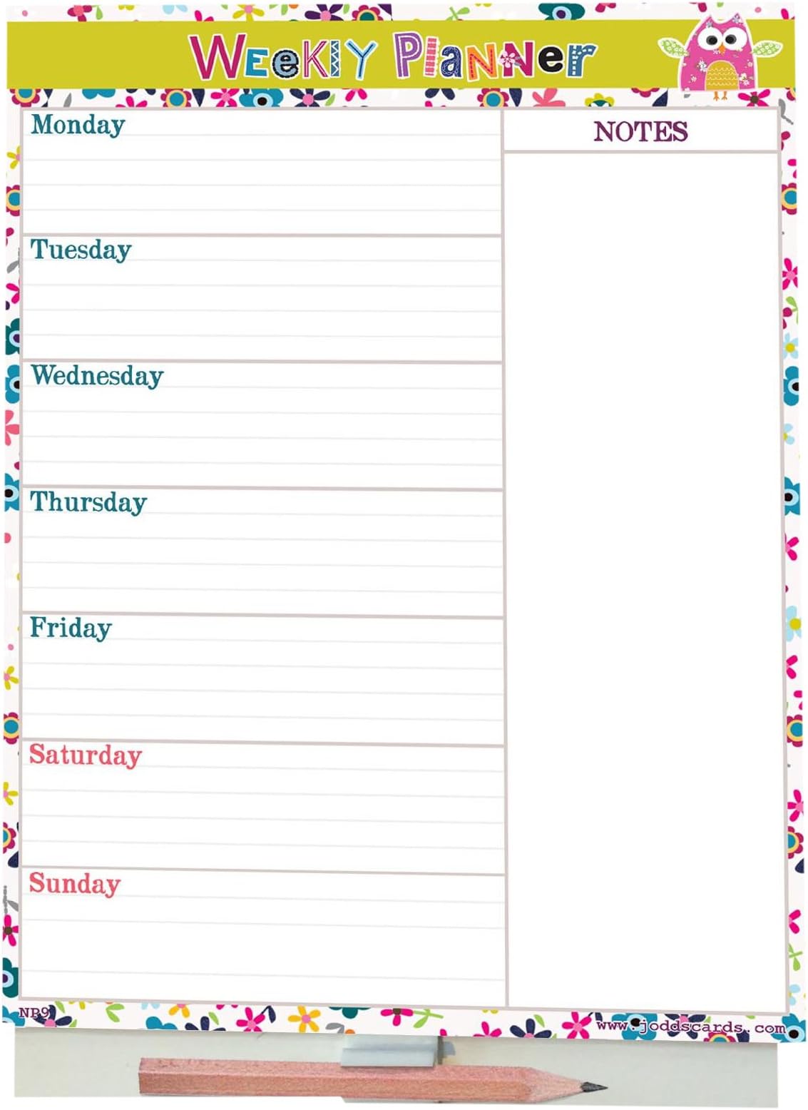 Jodds "WEEKLY PLANNER A5 MAGNETIC PAD