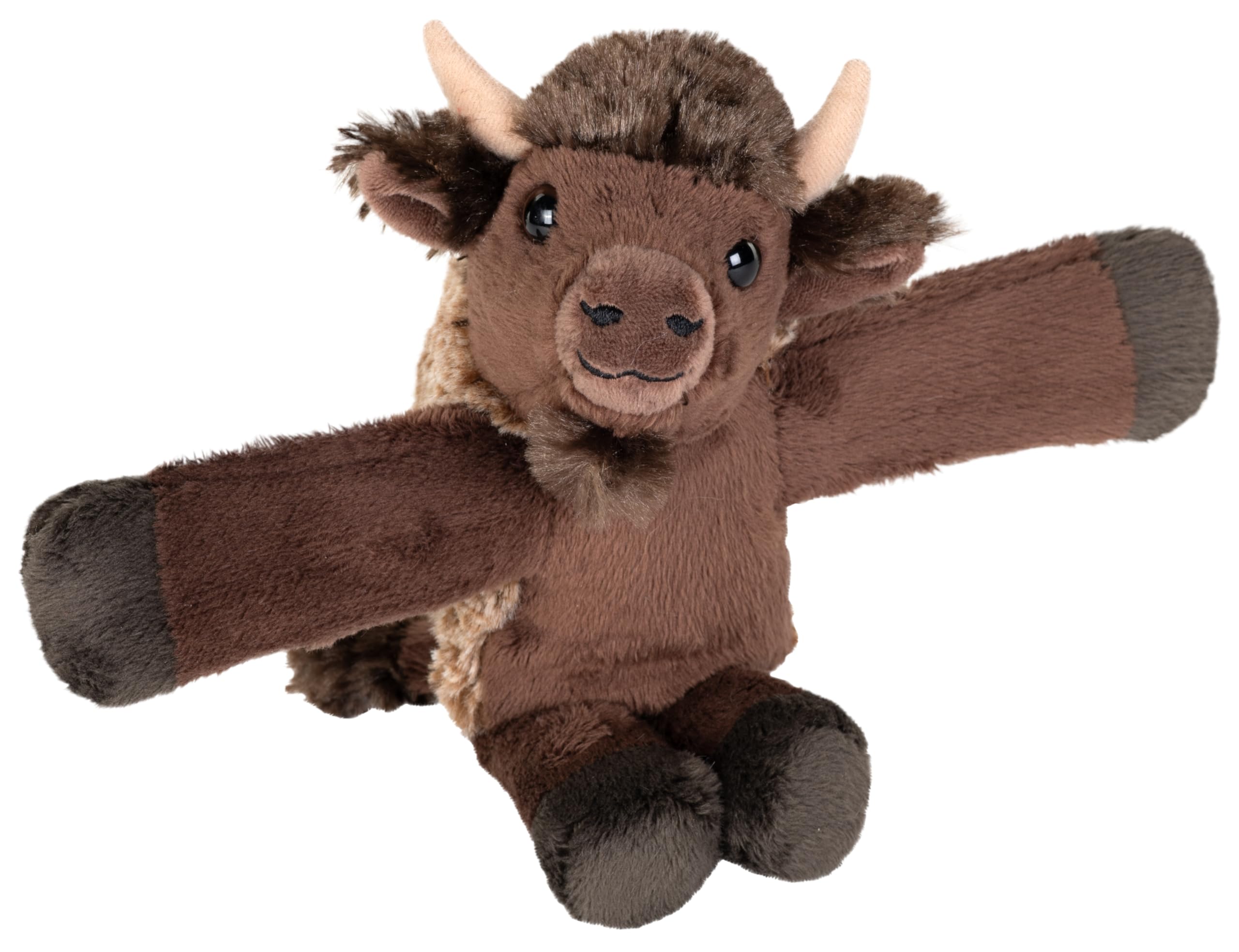 Wild Republic Huggers Bison, Stuffed Animal, 4.5 inch, Plush Toy, Eco Friendly