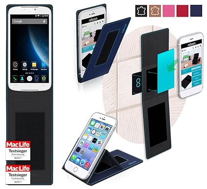 reboon Hülle für Doogee X6 Tasche Cover Case Bumper | Blau | Testsieger