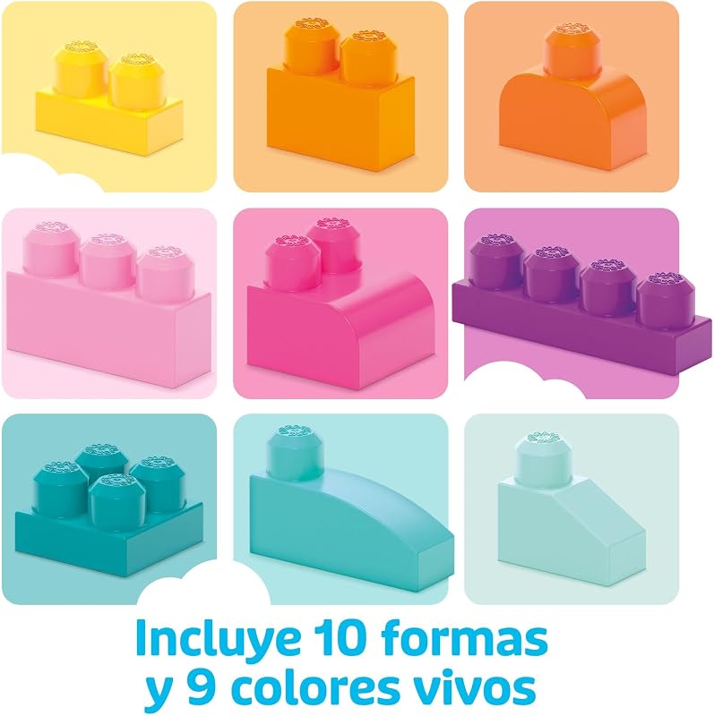 First Builders Bolsa Grande de 80 Bloques, Rosa