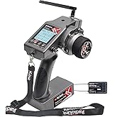 Radiolink RC6GS V3 7 Channels 2.4Ghz RC Transmitter and Receiver R7FG, Gyro Voltage Telemetry Waterproof RX, 30 Models Storag