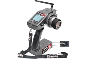 Radiolink RC6GS V3 7 Channels 2.4Ghz RC Transmitter and Receiver R7FG, Gyro Voltage Telemetry Waterproof RX, 30 Models Storag