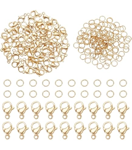 Gold Jump Rings For Jewelry Making 970Pcs Stainless Steel Jump Rings O Ring Mental - Foto 6