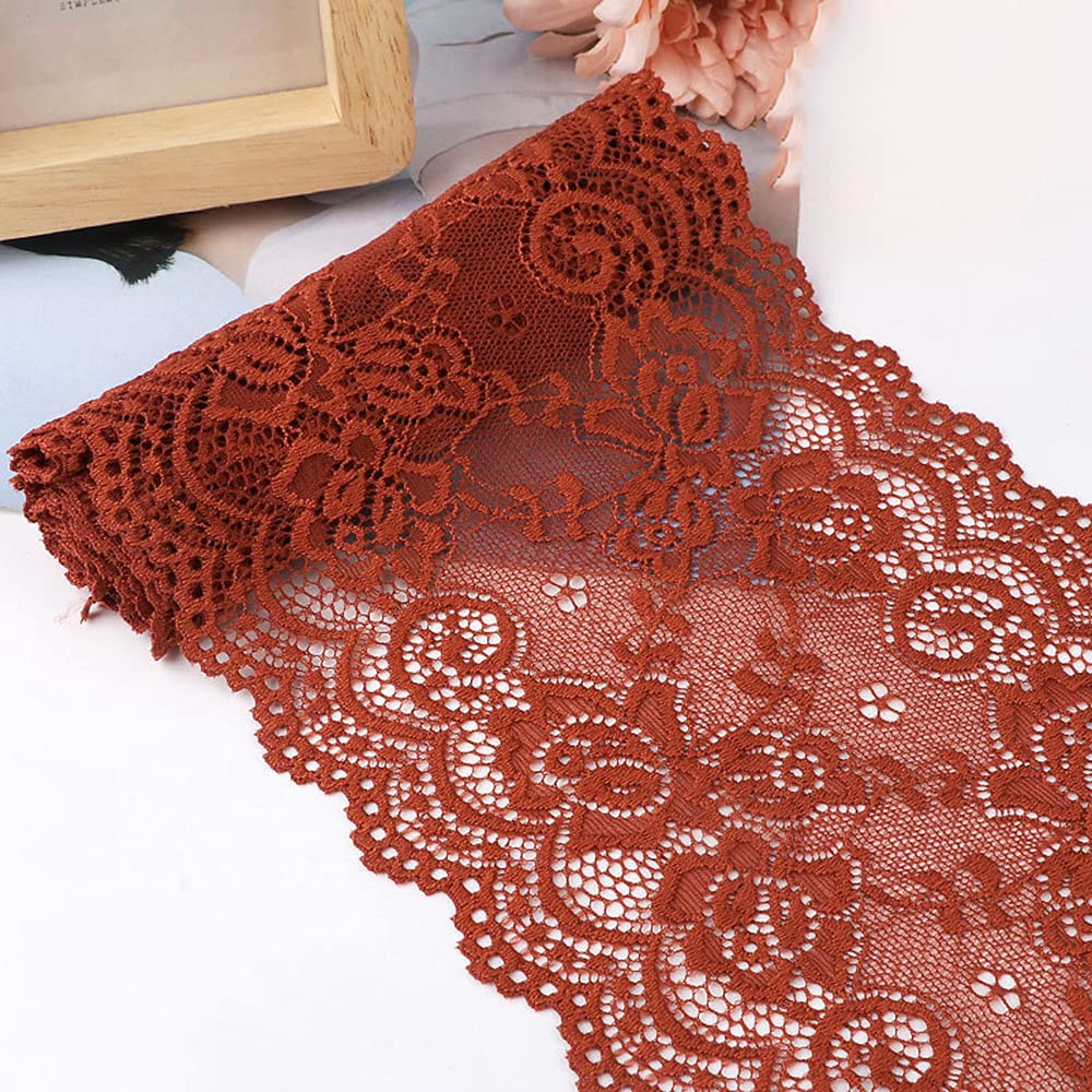 15 cm x 3 m elasticity lace ribbon,lace border,decorative ribbon,lace borders,ribbons for sewing,DIY crafts,decoration for clothing,underwear,lingerie,wedding dress,table decoration,light brown