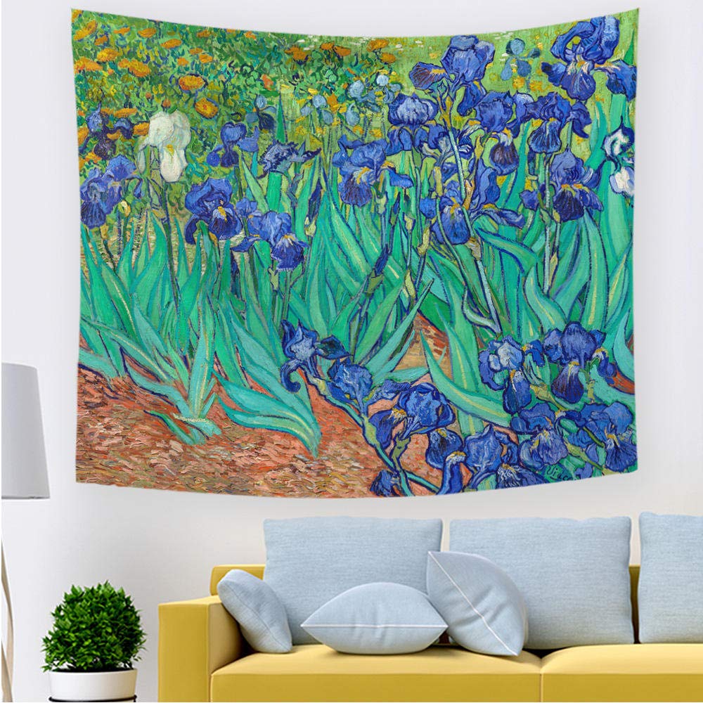 Arazzo Da Parete Van Gogh Fiori Di Mandorlo - 130x150 Cm, Doppio Orlo, Per Camera Da Letto O Soggiorno - Foto 13