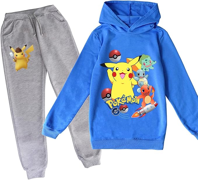 Pokémon Jogginganzug Jungen - Pikachu Trainingsanzug 2-teilig