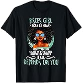 Cute Pisces Girl Zodiac Sign for Women T-Shirt