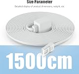 Ancable White BT Telephone Extension Cable 5m 6P6C Male to Female UK view 4