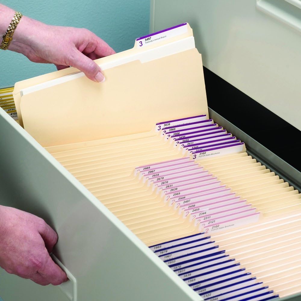 Smead File Folder, 1/3-Cut Tab, Legal Size, Manila, 100 Per Box (15330) : Manila File Folders : Office Products
