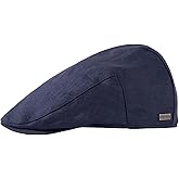 TOP-EX XL/XXL Mens 100% Linen Flat Cap with Cotton Lining Summer Cooling Newsboy Hats