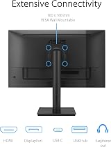 ASUS VA27UCPS 27 inch 4K IPS HDR USB-C PD65W Anti-Flicker Ergonomic Monitor view 6