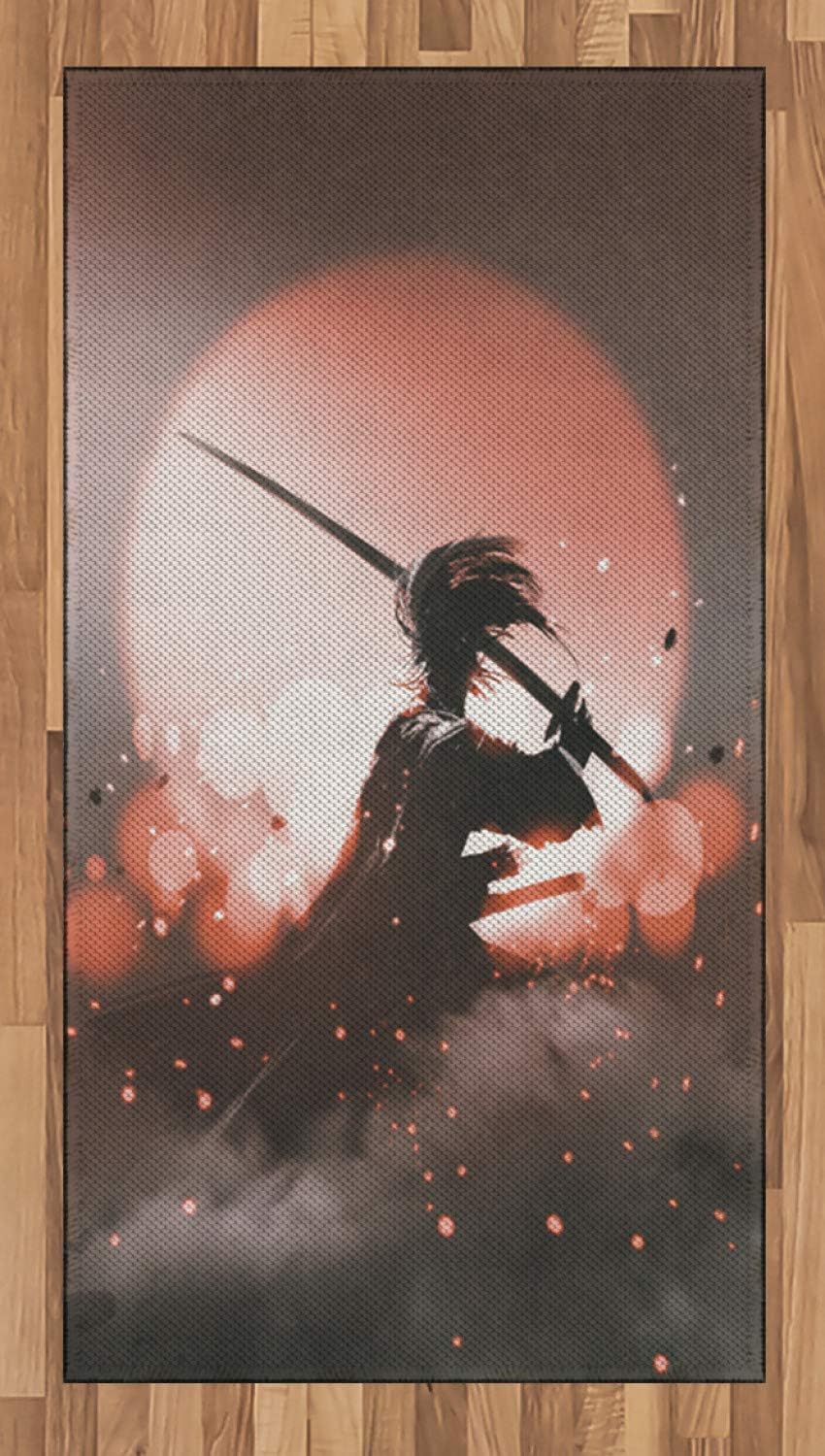 ABAKUHAUS japanisch Teppich, Samurai Figur Japan, Deko ...