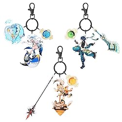 UTIEHD GI Character keychain set, 3pcs Acrylic