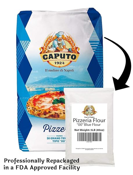 ANTIMO CAPUTO PIZZERIA FLOUR (BLUE) 5 LB REPACK – ITALIAN DOUBLE ZERO 00 FLOUR FOR AUTHENTIC PIZZA DOUGH