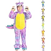 DearSun Child's T-Rex Dinosaur Costume Dinosaur Costume for Kids Fancy Dress Costume Hooded Romper Jumpsuit