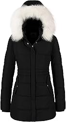 Chrisuno Women's 3/4 Length Winter Coat Parka