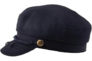 Epoch hats company Men's Greek Fisherman Sailor Fiddler Winter Wool Driver Hat Flat Cap