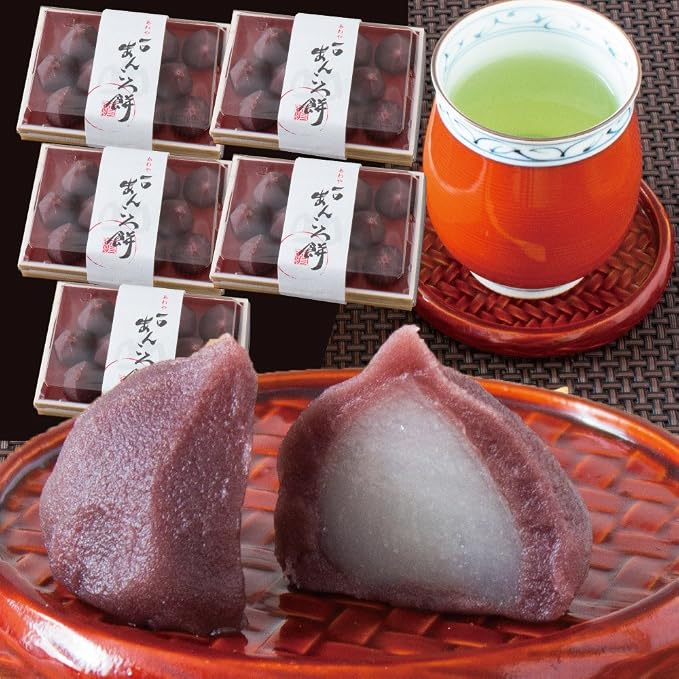 Amazon | 一口あんころ餅 やわらかいお餅入り食べやすい一口サイズのあんころ餅 5ケース | 徳島四季乃菓子 あわや | もち菓子 通販