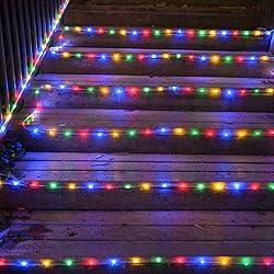 IJG Solar Rope Lights Outdoor Decoration, 8 Modes