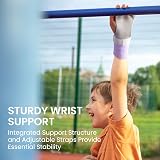 FINGER TEN Gymnastics Hand Grips Wristbands for Women Girls Purple S view 6