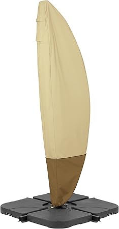 Amazon Com Classic Accessories Veranda Water Resistant 13 Foot Offset Banana Frame Patio Umbrella Cover Garden Outdoor