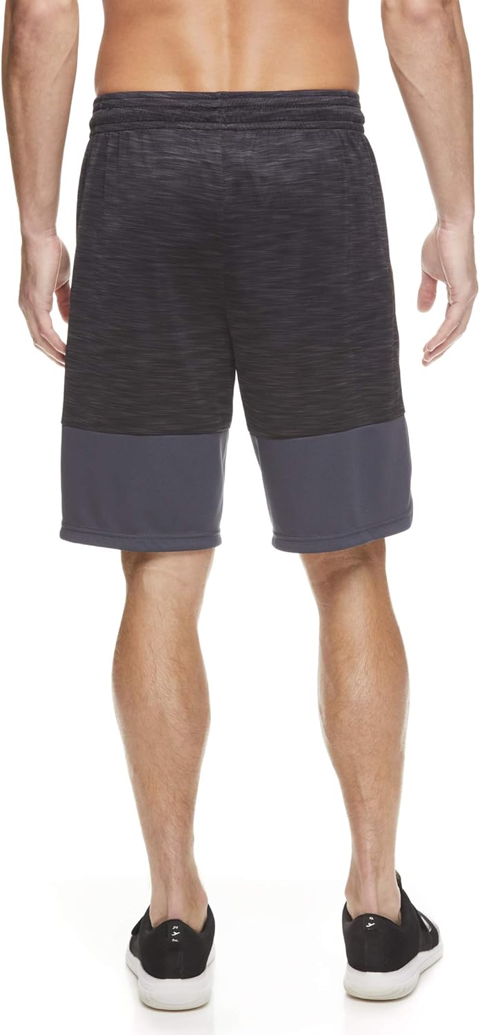 Reebok Men's Mesh Basketball Gym & Running Shorts w/Elastic Drawstring Waistband & Pockets: Clothing