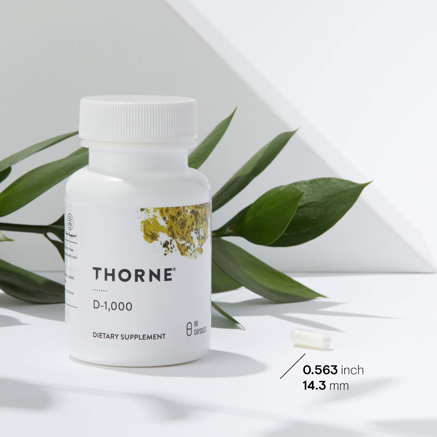 Thorne Research - Vitamin D-1000 - Vitamin D3 Supplement (1,000 IU) for Healthy Bones and Muscles - 90 Capsules: Health & Personal Care