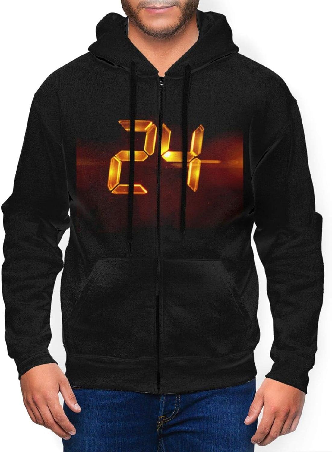 Bibbs 24kgoldn Men's Hoodied Sweatshirt Long Sleeve Graphic Hooded for Adult XXL
