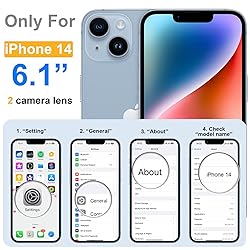 ROYBENS for iPhone 14 Matte Clear Case Compatible