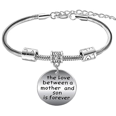 Bespmosp Mother Son Pendant Bracelet Charm Mother S Day Family