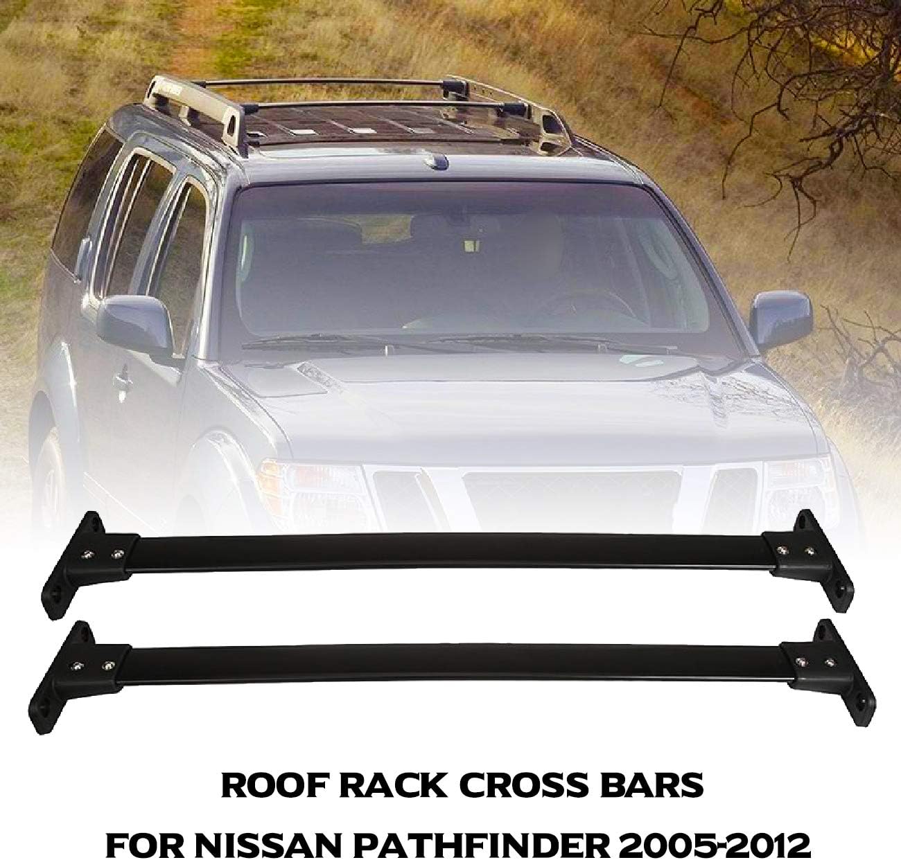 Alavente Roof Rack Cross Bar for Nissan Pathfinder 2005 2006 2007 2008 2009 2010 2011 2012, OE
