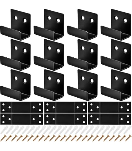 Kit De 22 Clips De Miroir En Plastique SODIAL – Supports Pour Fixation Murale