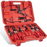 9PCS Hose Clamp Pliers Set, Hose Clamp Removal Tool for Automotive, Flexible Removing Clamps Pliers Automotive for Coolant Radiator Heater and Water Hose