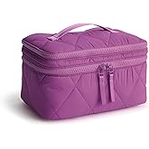 Vera Bradley Women's Featherweight Brush Up Cosmetic Case, Iris Orchid, One Size
