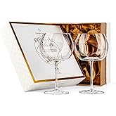 GLASSIQUE CADEAU Large 25 oz Copa de Balon Cocktail Glasses | Set of 2 | Big Crystal Balloon Goblets for Gin and Tonic, Sangria, Aperol Spritz, Limoncello Spritz, Hugo | Elegant Long Stemmed Glassware