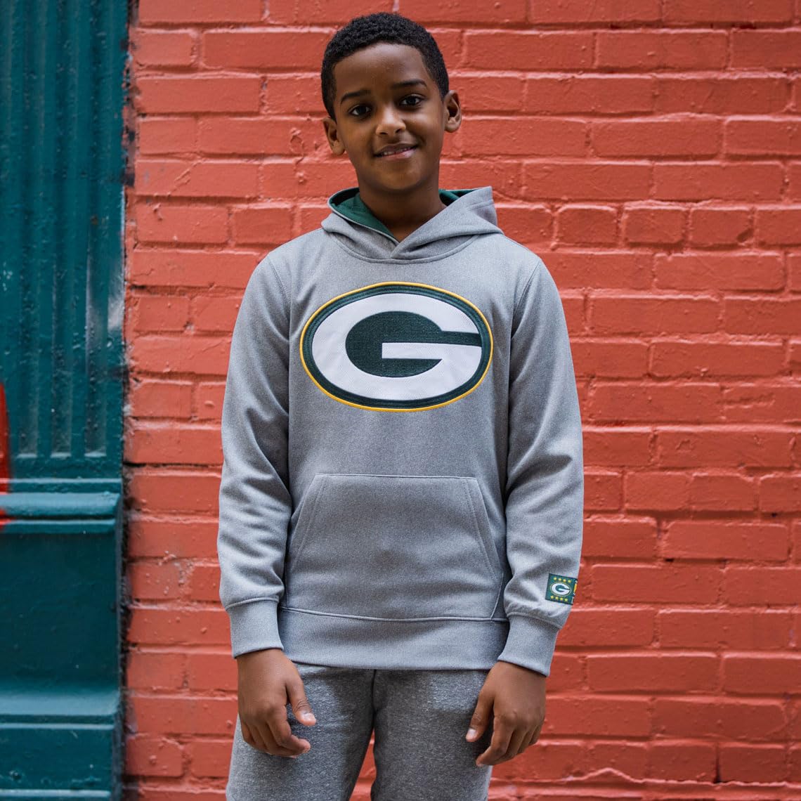 Ultra Game NFL Official Youth Super Soft Hoodie Sweatshirt Pullover - Warm Polyester Blend, Las Vegas Raiders, Heather Gray, 10-12