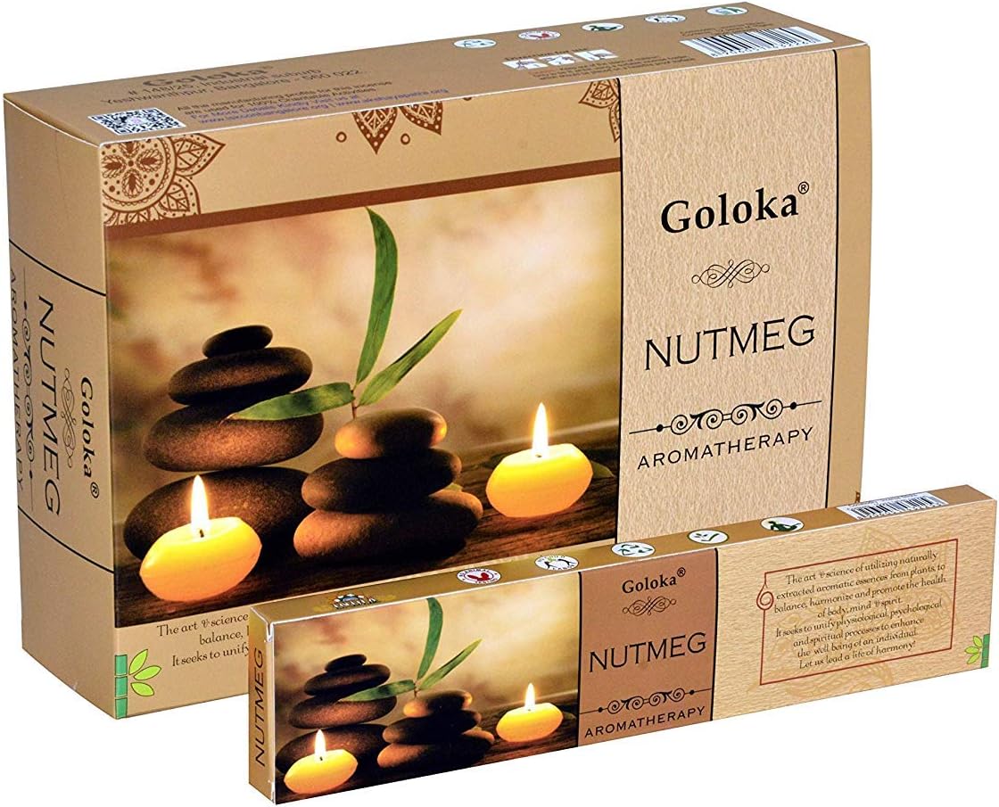GOLOKANutmeg Aromatherapy Incense 1 x 15g Pack