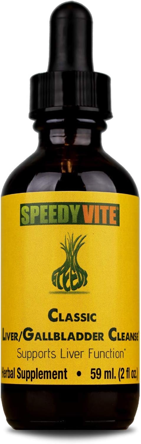 Classic Herbal Liver/Gallbladder Cleanse and Detox Speedyvite® (2 fl oz) Drops - Milk Thistle, Dandelion Root and More: Health & Personal Care