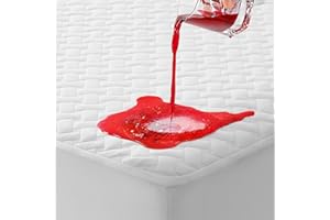 Rokduk Waterproof Mattress Protector King Ultra Cooling Mattress Cover Hypoallergenic, Premium Knit Breathable Noiseless Bed Pad Protector Deep Pocket (Vinyl Free)