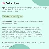 WeightWorld Organic Psyllium Husk Capsules 1400mg 180 Vegan Capsules view 6