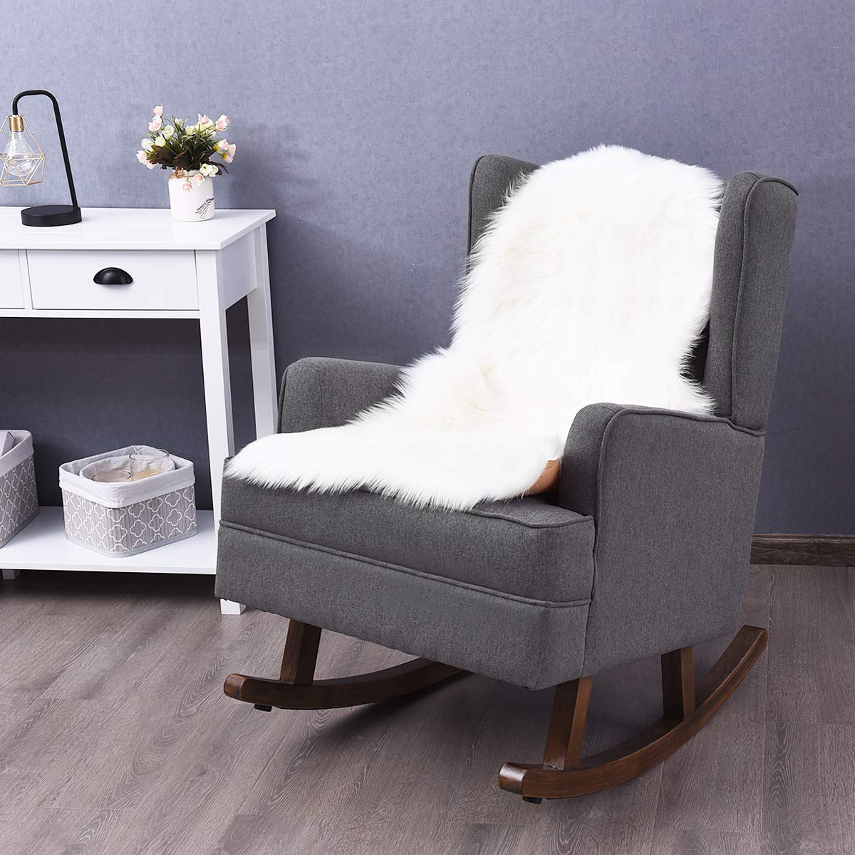 Giantex Nursery Rocking Chair Modern Hi Buy Online In Gibraltar At Desertcart