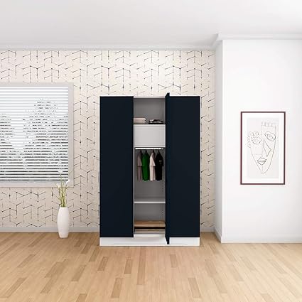 Godrej Interio Slimline 3 Door Almirah With Locker Glossy Finish Pacific Blue