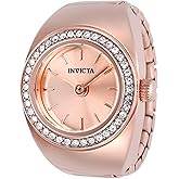 Invicta, Mini Lady Ring 16.5mm Stainless Steel Rose Gold Rose Gold dial VC00 Quartz
